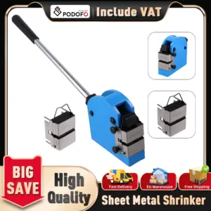 Podofo Lightweight Metal Shrinker and Stretcher 16/18 Gauge Fabrication Two Hardened Jaws Manual Shaping Bending Forming Machine