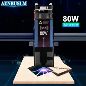 AENBUSLM 40W 80W Laser Module 450nm TTL/ PWM Laser Head Blue Laser for CNC Laser Engraving Cutting Machine Wood Working DIY Tool