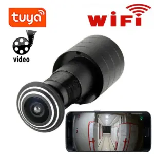 Tuya 5G Wifi Door Eye Hole Security 1080P HD 1.66mm Lens Wide Angle FishEye CCTV Network Mini Peephole Door Camera P2P ONVIF