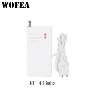 WOFEA High Performance 433MHZ Wireless Water leak Sensor Water Leakage Detector Alarm For Alarm System