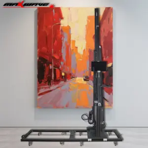 4M Wall Printers Vertical UV Ink Wall Mural Printer Touch Screen computer Direct print on Wall Wood Metal Glass
