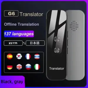 G6/G5 137Languages Translator Bluetooth Smart Instant Voice Text APP Photograph Translaty Language Learning Travel Businesses