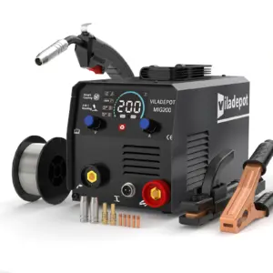 Viladepot 3 in 1 No Gas MIG Welder MIG/MMA/Lift TIG MIG200 Semi-automatic Welding Machine With Flux Cored Wire Gasless
