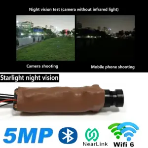 5MP POE Wifi Starlight Level Camera Mini Wifi 6 HI3516C Low Light Level Module miniaturization support 512G SD Card P2P 1T CPU