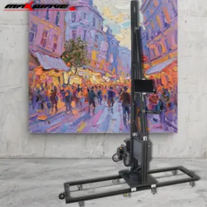 4 meter Wall Printers Vertical UV Ink Wall Mural Printer Touch Screen computer Direct to Wall Painting Machine Wall Decoration