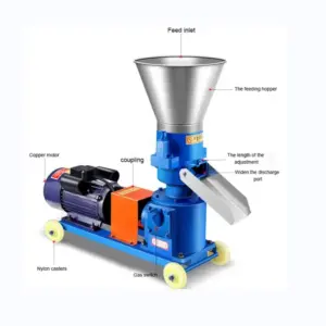 Pellet Press Machine Wood Pellet Processing Machine Pelletizer 150 Feed Pellet Machine Household 220v Small Wood Motor Provided