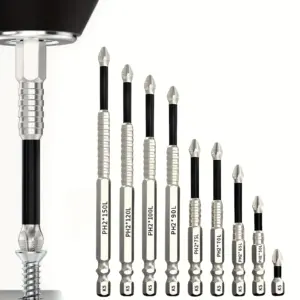 K5 Non-slip High Hardness Bit S2 Strong Magnetic 5A Black Non-slip Cross Head Electric Drill Electric Screwdriver Bit