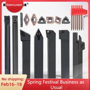 10/12/16MM Turning Tool Sets MGEHR SDJCR SDNCN SCLCR SER SNR Lathe Boring Bar With 7PCS Carbide Insert CNC Cutting Holder