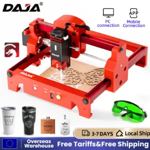DAJA A7 Laser Engraver Mini Portable Bluetooth CNC Engraving Machine Engrave Print Mark All Materials Cut Wood Paper Acrylic