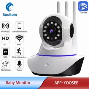 Yoosee WIFI IP Camera Smart Home Two Way Audio Pan Tilt 1080P Wireless Security CCTV Camera Support RJ45 Port