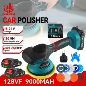 ONEVAN Cordless Car Polisher 6 Gear Electric Polisher 7000RPM Auto Car Waxing Polishing Machine For Makita 18v Battery Pin