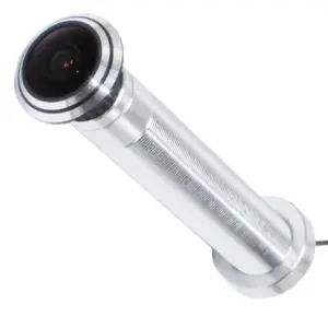 New Silver Security Door Cat Eye H.265WiFi Mini Peephole Wide Angle Fish Eye Home Surveillance Camera