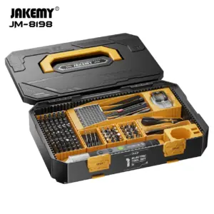JM-8198 135 in 1 Cordless Electric Screwdriver Tool Set for Phone Laptop Screwdriver Set Repair Electric Modular Tool Set