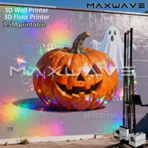 4K Wall Printers Vertical UV Ink Automatic Wall Mural Printer Touch Screen computer Direct to Wall Painting Machine Halloween
