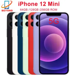 Original Apple iPhone 12 Mini 12Mini 5.4" OLED RAM 4GB ROM 64/128/256GB A14 IOS Face ID NFC 5G 99% New Unlocked Cell Phone