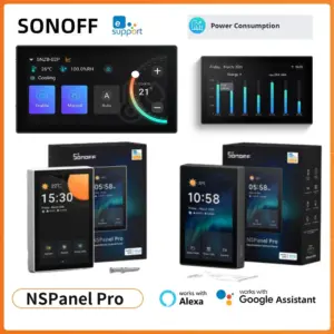 SONOFF NSPanel Pro 120 Type Smart Home Control Panel Smart Thermostst Power Consumption DIY Switch Module via Alexa google home