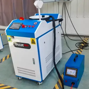 Cheap price new design 2000w 1.5kw Razortek 4in 1 fiber laser welding cleaning cutting machine for metal sheet