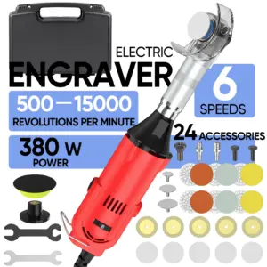 380W Ceramic Tile Beauty Sewing Tool 6 Variable Speeds Electric Straight Grinder Machine Grinder Sander Polisher