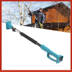 Cordless Pruning Shears Extension Pole Anti Slip Handle Rotating Head Electric Tree Pruner Pole 4.92 Ft Length for Garden