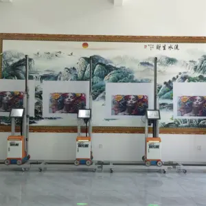 AI 4K Wall Printing Machine UV Vertical Wall Printer/3D Background Uneven Wall Ground Outdoor Painting Digital Varnish Printer