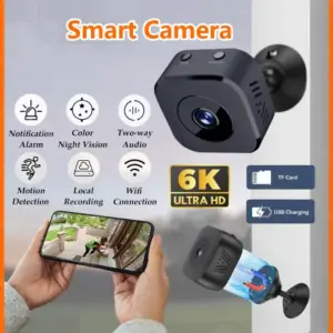 Mini Security Camera Pro 4K FullHD WiFi Surveillance With 2 Way Audio Motion Detection Infrared Night Vision Security Cam