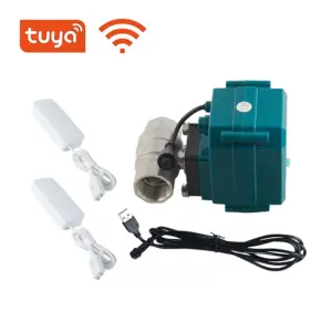 Tuya WIFI Professional Water Flow Cut-Off Valve DN15 DN20 DN25 DN32 & Leak Detection Kit, App Control Monitoring, IP65 Rated