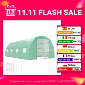 Outsunny Greenhouse Shed 600 X 300 X 200 cm for Garden and Terrace Growing Plants and Seeds