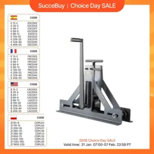 SucceBuy Manual Tube Roller Bender 1-1/2in For Mild Steel Cooper Adjustable Manual Square Rectangular Tube Bending Rolling Tool
