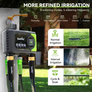 WiFi Water Timer 4 Zones Automatic Irrigation Timer Rain Delay Manual Watering Garden Lawn Faucet Watering Systems Controller
