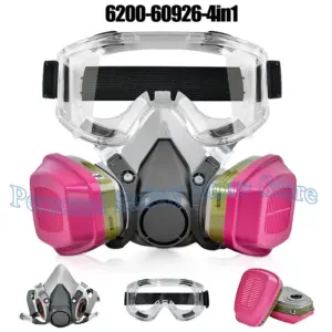 6200 Dust Gas Respirator Half Face Dust Mask with 60921/60923/60926 Filters For Painting Spraying Organic Vapor Chemical
