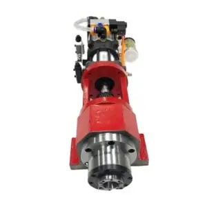 CNC Belt Spindle with Pneumatic Cylinder and Bracket Automatic Tool Change Set BT40 6000rpm 120mm Milling Spindle Kit