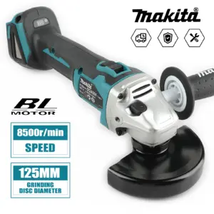 Makita DGA504 18V Brushless Lithium Electric Angle Grinder Rechargeable Polishing Machine Cutting Machine High Power