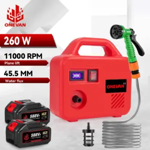 ONEVAN 260W Electric Water Pump 150M Cordless Watering Machine Rechargeable Garden Watering Tools For Makita 18V Battery Pin