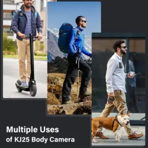 BOBLOV 1440P HD Body Cam KJ25 3000mAh 13Hrs Runtime Ideal for Law Enforcement