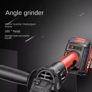 Professional Rechargeable Brushless Lithium-ion Angle Grinder with High Power