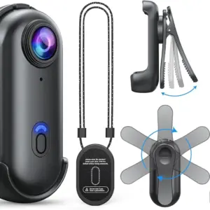 BOBLOV W4 Mini Body Camera 1080P HD 128GB, 2Hrs Recording Wearable Camera , Lightweight Hands-Free for Outdoor & Pet Walking