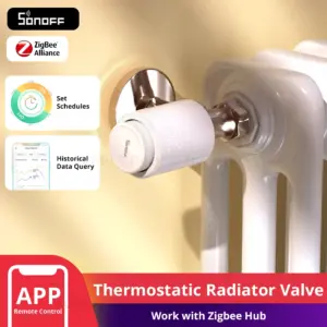 SONOFF TRVZB Thermostatic Radiator Valve Smart TRV Zigbee Thermostat Actuator Temperature Heater Control Support Alexa ZHA 2mqtt