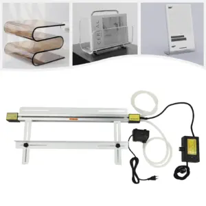 1000W Acrylic Heat Bending Machine Plexiglass PVC Plastic Shrinkable Materials Bender with Thermometer, Adjustable Bracket IPX8