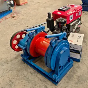 High Quality CE Certified Electric Winch New Anchor Cable Pulling Double Drum 0.3-5 Tons Hydraulic Cable Winch Engine Motor Core