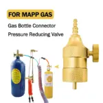 Brass MAPP Gas Regulator with Barbed Fitting for 4-8mm Gas Hose High-Quality Mapp Gas Bottle Connector Pressure Control Valve