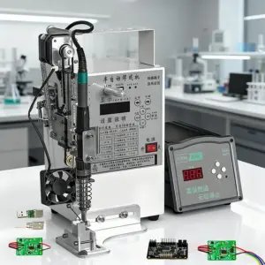 Top Automatic Tin Feeding Soldering Machine Foot-Operated Soldering Station Plug Circuit Board USB Welding Equipment Spot Welder
