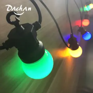 13M Milky Globe G50 Multicolor Bulb String Light Connectable Outdoor Light String For Party Christmas Wedding Garland Lights