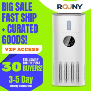 2-in-1 Air Purifier with Humidifier Combo for Home Allergies and Pets Hair, Smokers in Bedroom, H13 True HEPA Filter, White