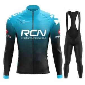 2025 Rcn Autumn Cycling Jersey Set Bicycle Sportwear Suit MTB Uniform Ropa Ciclismo Road Bike Clothing Bicicleta Long Bib Pants