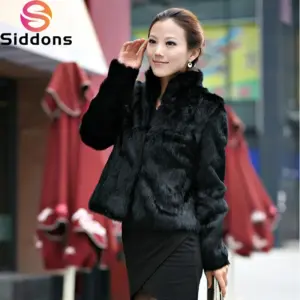 2026 Hot Sale Winter Women Real Rabbit Fur Coat Natural Warm Rabbit Fur Jacket Lady Fashion 100% Genuine Real Rabbit Outerwear