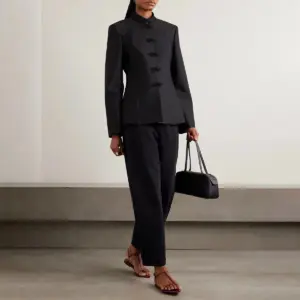 2026 Spring Women Mandarin Collar Frog Button Jacket Chinese Style Casual Outwear Stand Collar Top Coat For Spring Autumn