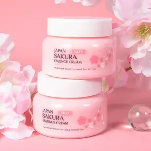 2pcs LAIKOU Japan Sakura Essence Face Cream Cherry Blossom Smoothing Facial Cream Moisturizing Hydration Korean Skin Care
