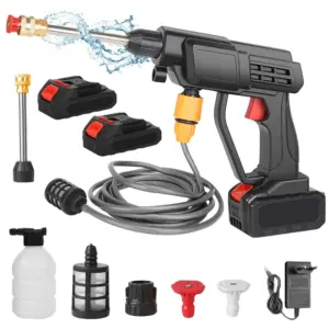 300W 70Bar Cordless Electric High Pressure Wash Car Washing Garden Water Gun Washing Machine for Makita 18V Battery
