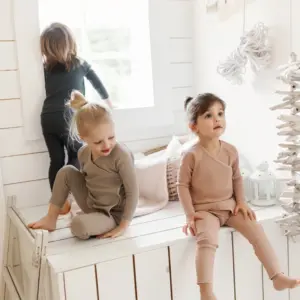 Ali layette SS26 Trimming Ribbed Cotton Family Matching Collection hat blanket Rompers Sets