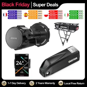 BAFANG 48V Battery 750W 500W 250W Mid Drive Motor Electric Bicycle Conversion BBS02 BBSHD with Dlsplay Kit，E-Bike Engine 68-73M